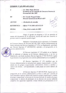 INFORME 249-2005-AGN-OGAJ