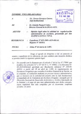 INFORME 055-2005-AGN-OGAJ