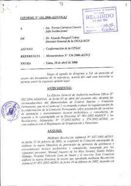 INFORME 131-2006-AGN/OGAJ