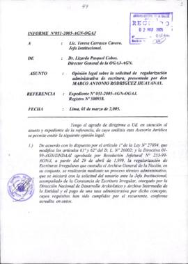 INFORME 051-2005-AGN-OGAJ