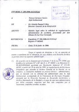 INFORME 200-2006-AGN/OGAJ