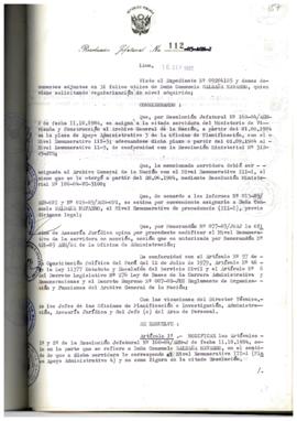 Resolución Jefatural N° 112-1985/AGN/J