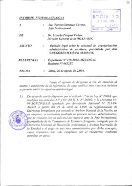 INFORME 218-2004-AGN-OGAJ