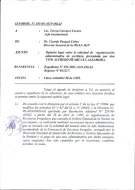INFORME 193-2003-AGN-OGAJ