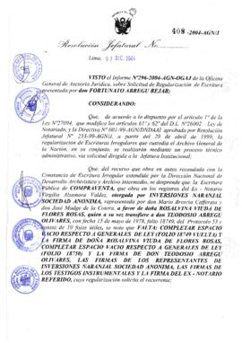 Resolución Jefatural N° 409-2004-AGN/J