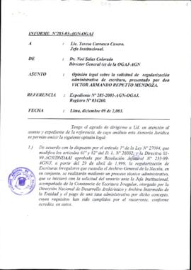 INFORME 285-2003-AGN-OGAJ