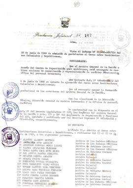 Resolución Jefatural N° 107-1988/AGN/J