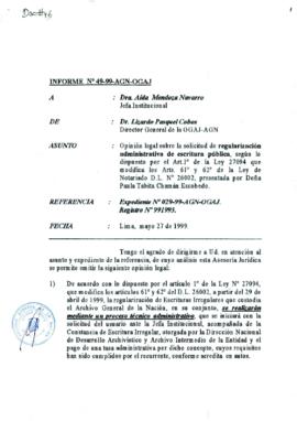 INFORME 049-99-AGN-OGAJ