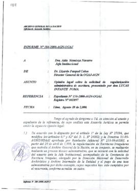 INFORME 184-2000-AGN-OGAJ