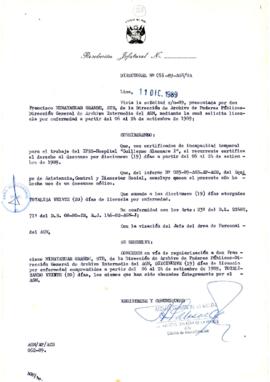 Resolución Directoral N° 056-89-AGN/OA