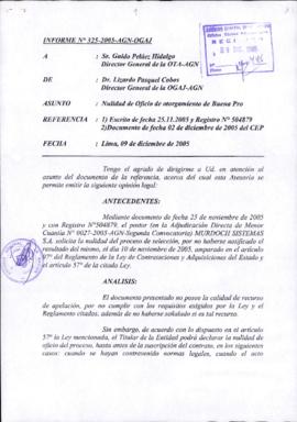 INFORME 325-2005-AGN-OGAJ
