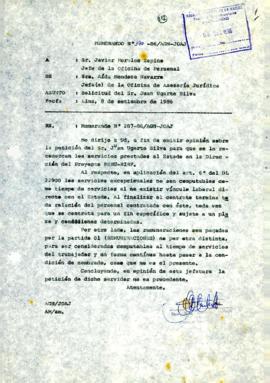 MEMORANDUM 370-86/AGN-JOAJ